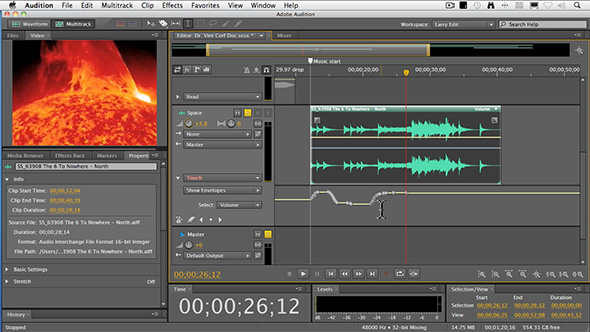 069 Editing Audio In Adobe Audition Cs6 Larry Jordan
