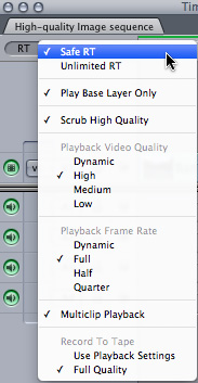 Sequence Setting 2 in FCP 7