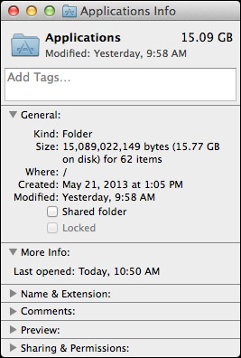 how much space needed for os x 10