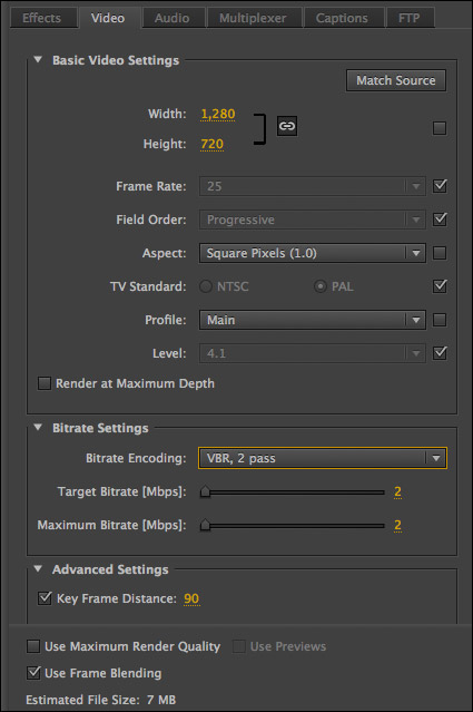 Mpeg 2 Dvd In Adobe Media Encoder For Mac