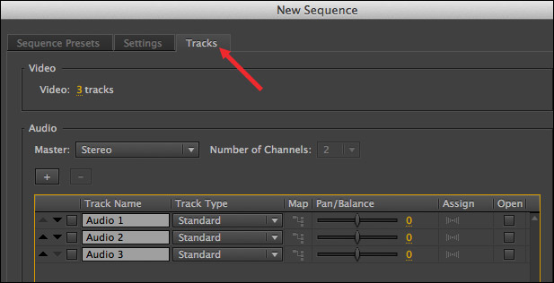 Adobe Premiere Sequence Presets