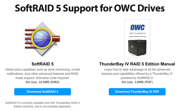 owc softraid download