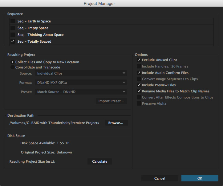 adobe premiere 6.0 put render files on external drive