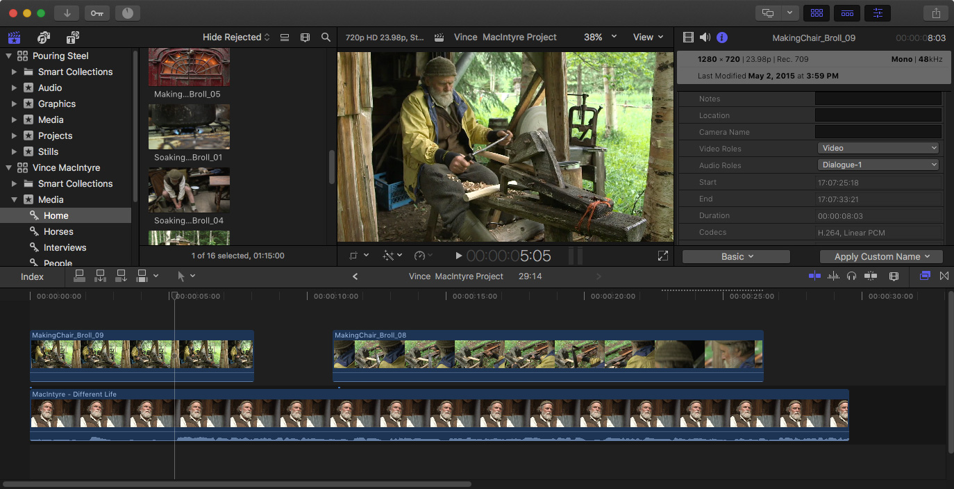 final cut pro 10.3.4 gaps between clips in timeline