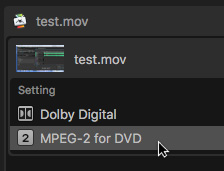 making dvd from compressor 4.4.1 gives ac3 and m2v files