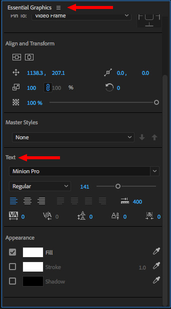 add text in adobe premiere pro cc