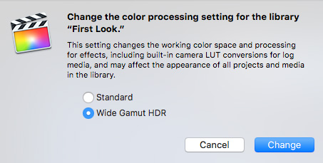 final cut pro x 10.3.4 4k settings