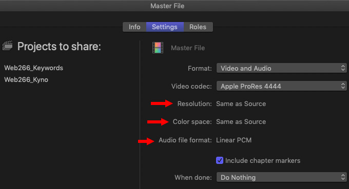 export video from final cut pro