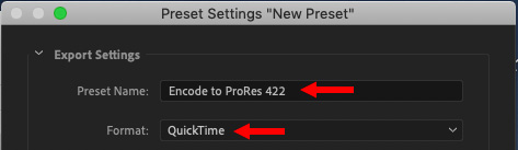 apple prores 422 codec for adobe media encoder